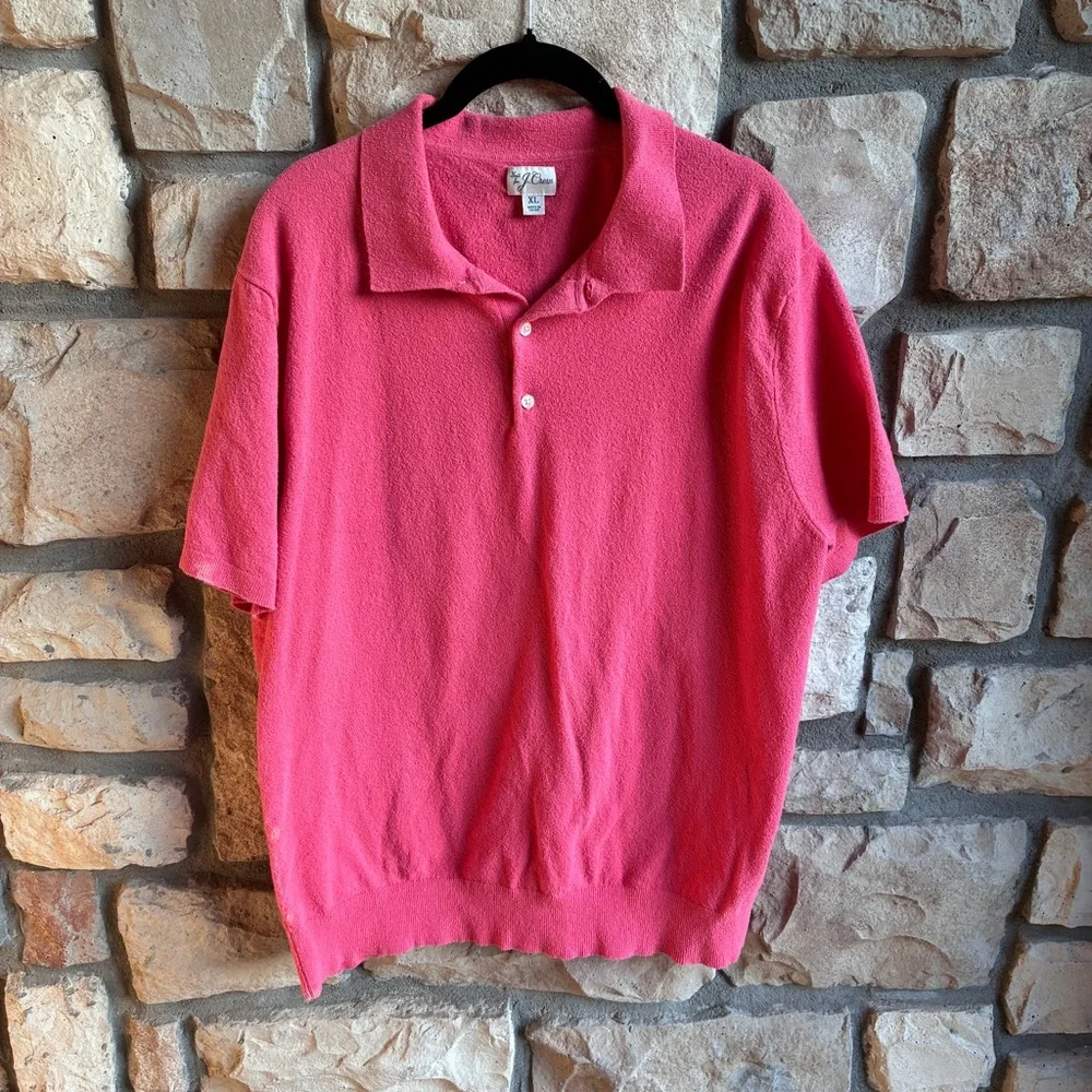 J. Crew Men’s Coral Short Sleeve Sweater.